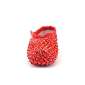 Scarlet Miniature Pointe Shoe • Keepsake, Key Chain or Bag Charm