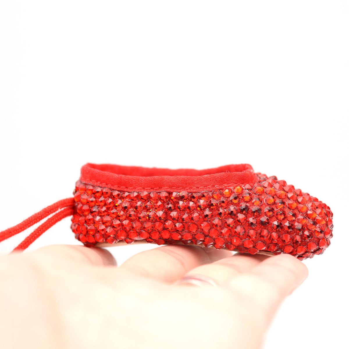 Scarlet Miniature Pointe Shoe • Keepsake, Key Chain or Bag Charm