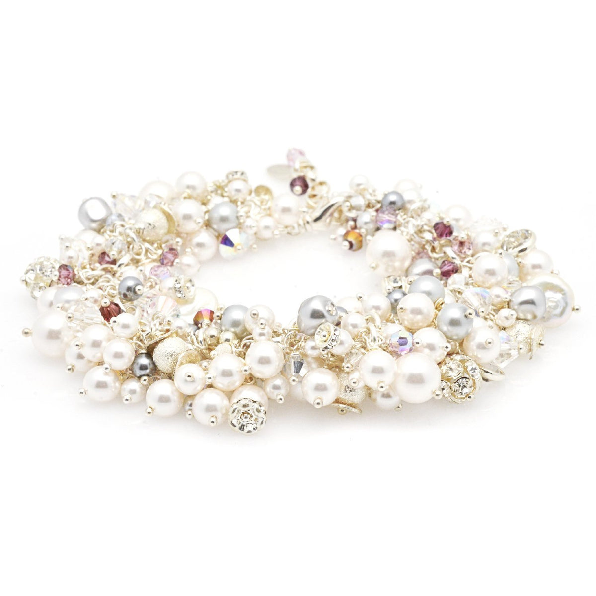 pearl cluster bracelet