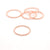 Rose Gold Beaded Stacking Rings