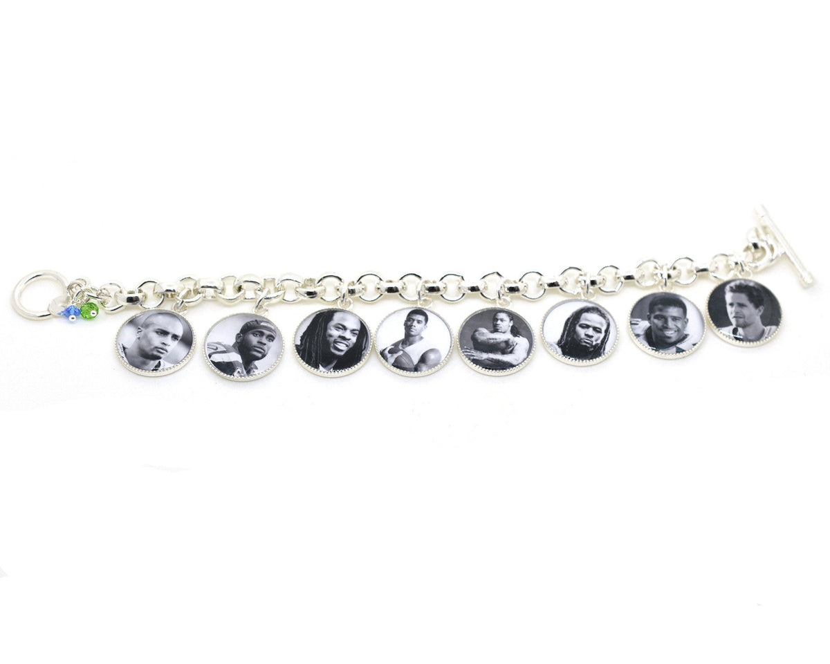 Seahawks Players Charm Bracelet