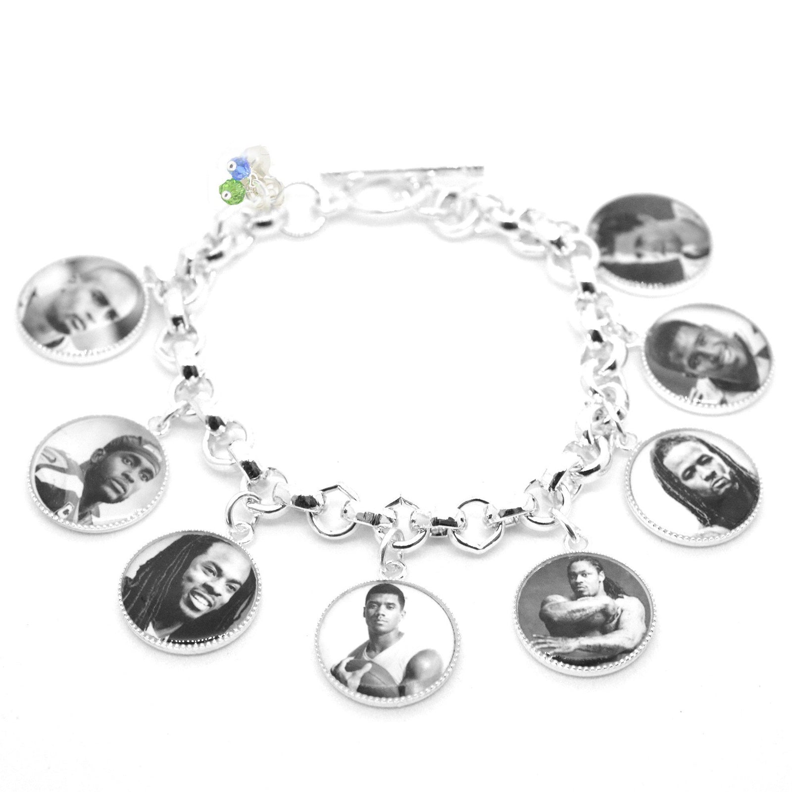 Seahawks Players Charm Bracelet