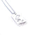 Sterling silver etched dog tag