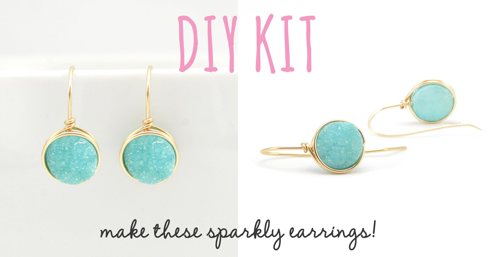 druzy earring DIY kit