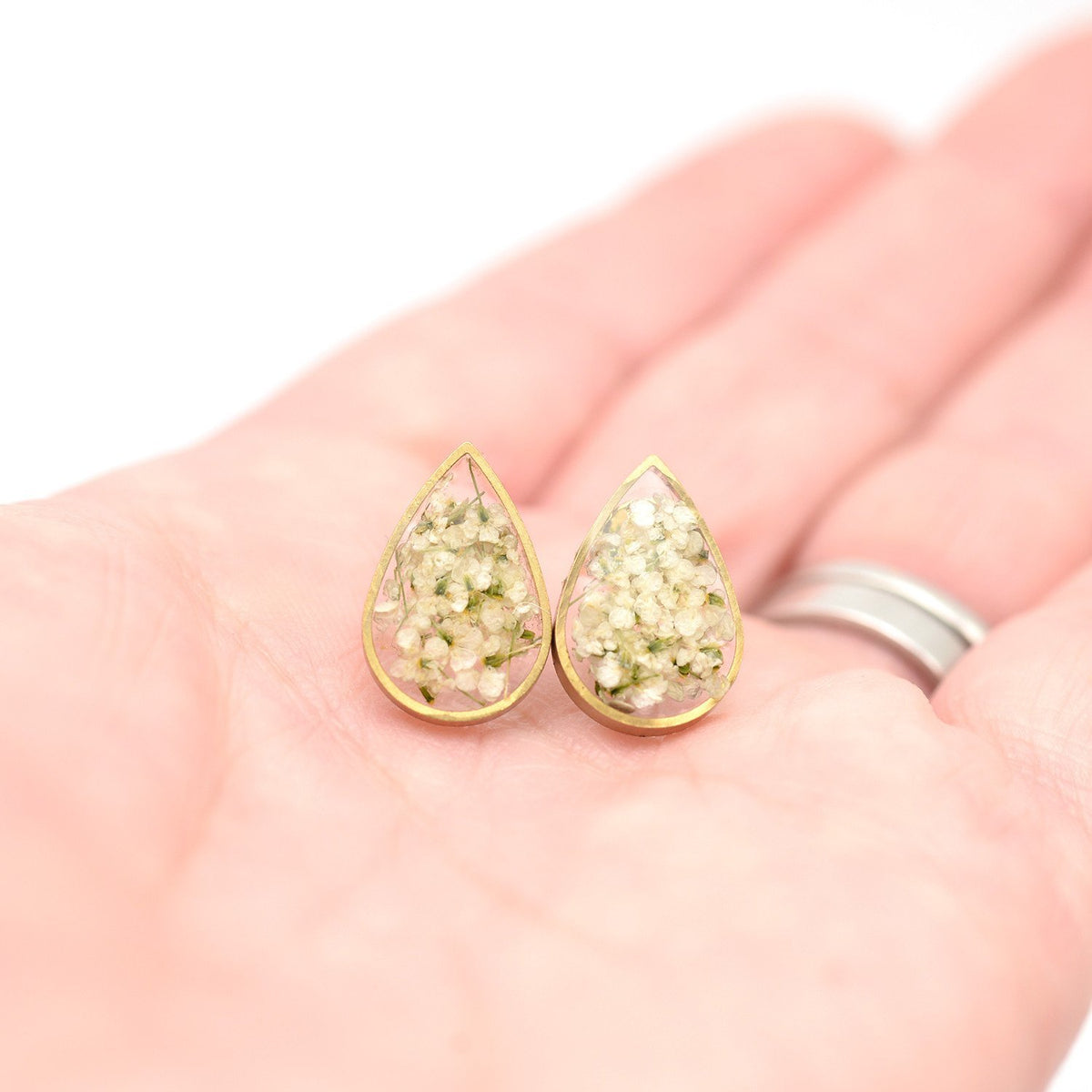 Teardrop Floral Earrings