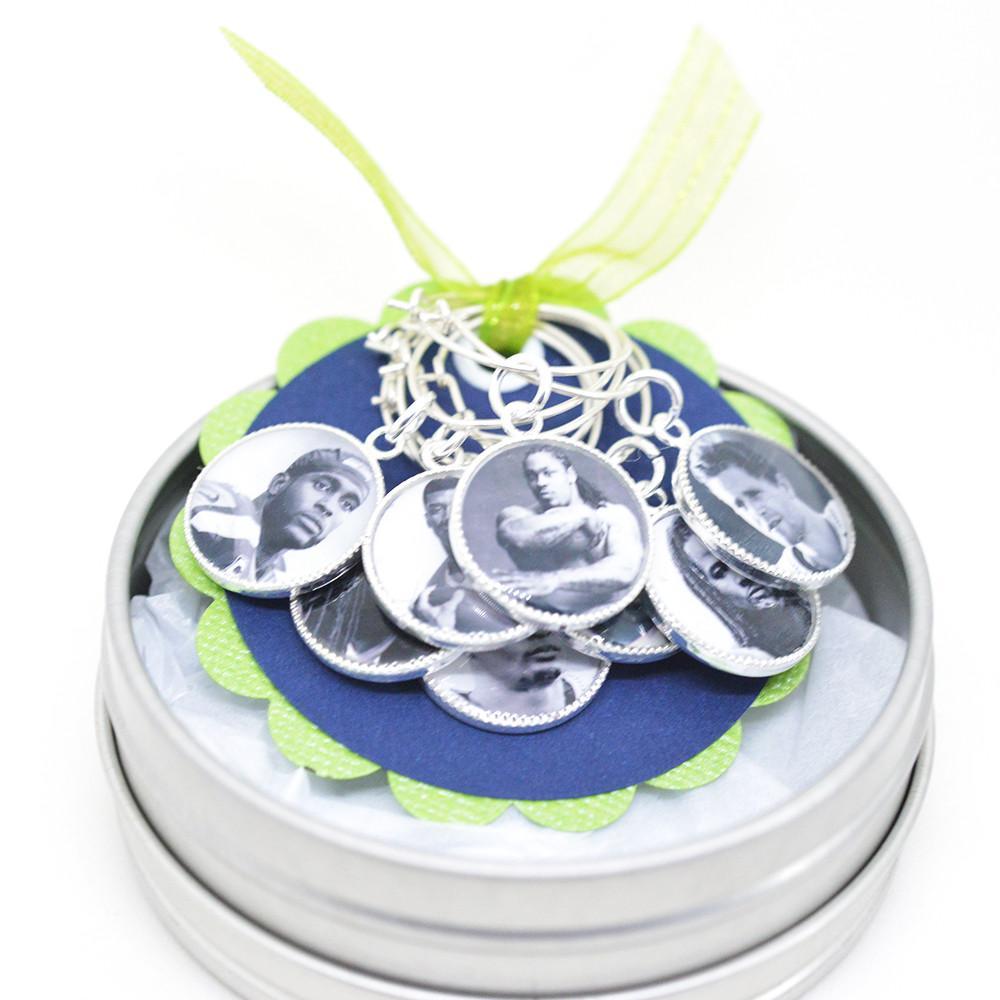 Seattle Seahawks Wine Charms - READY TO SHIP