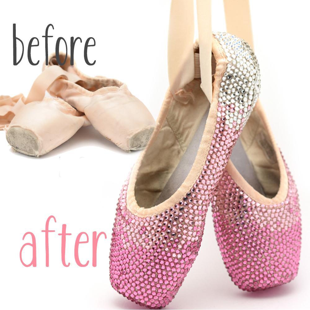 crystal pointe shoes before and after