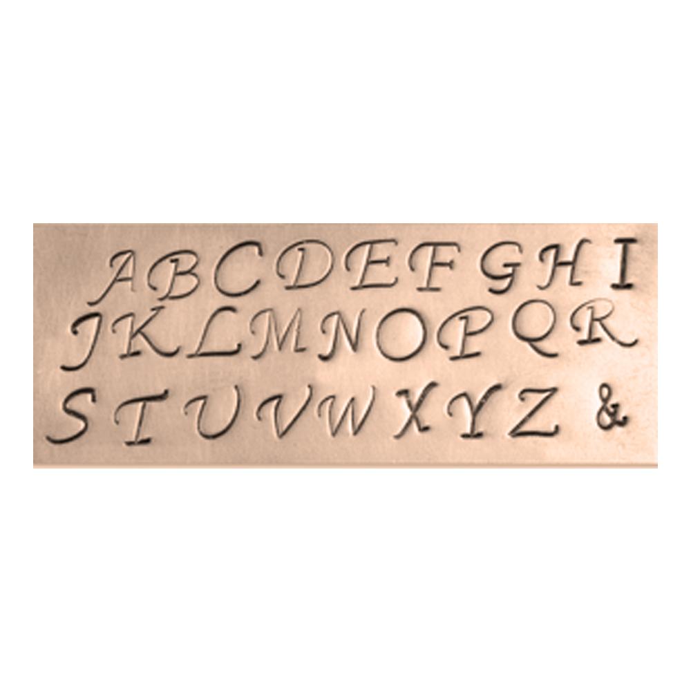 script font for initial necklace