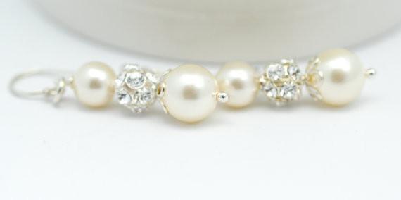Pearl and Crystal Earrings