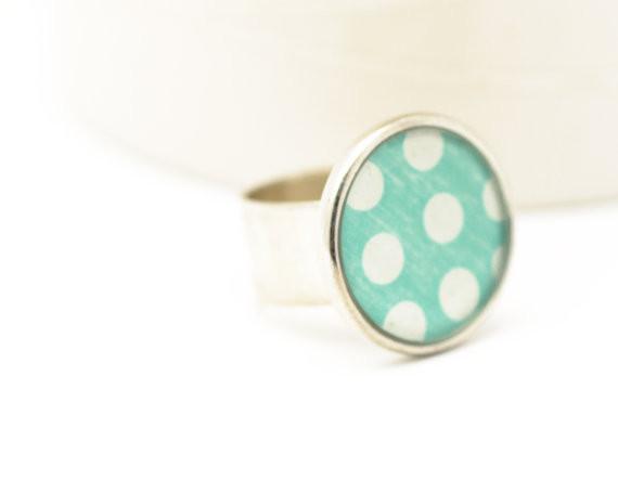Adjustable Polka Dot Ring