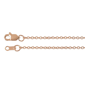 rose gold cable chain